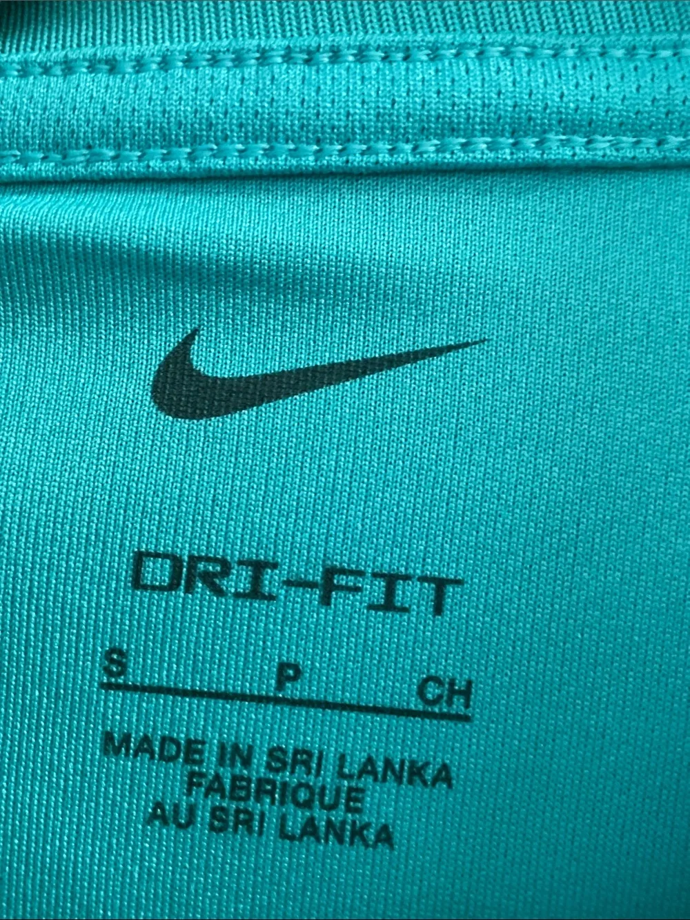 NIKE - TEE - Dri-Fit - Teal Green/Black Nike Logo Boy’s Size S - Short Sleeve